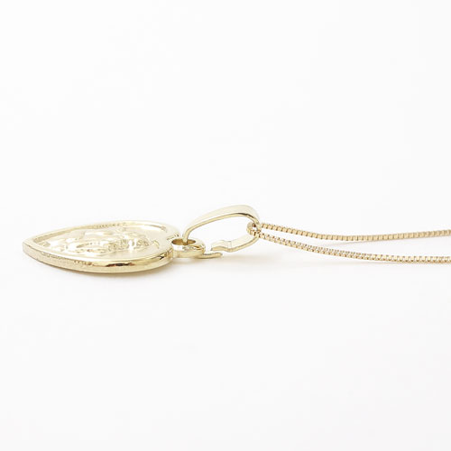 MERZ ドイツ製 ゴールド 9金 9K 375 エンジェル 天使 ハート ネックレス ペンダント 0844-PS09