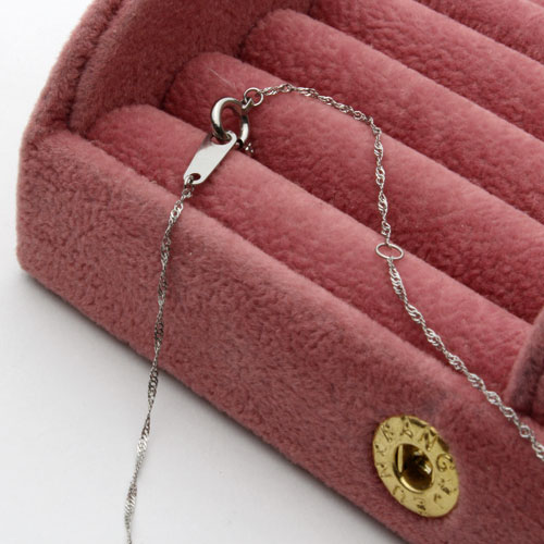 プラチナ ネックレス スクリュー チェーン 40cm 0.7ｇ　  0892-NP09