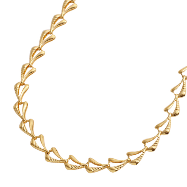 純金ネックレス/K24/1.81g/イエローゴールド/日本工芸デザイン