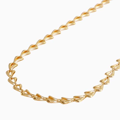 ゴールドk24金魚尾ネックレスセット、トップ足金刻印.ネックレス45cm