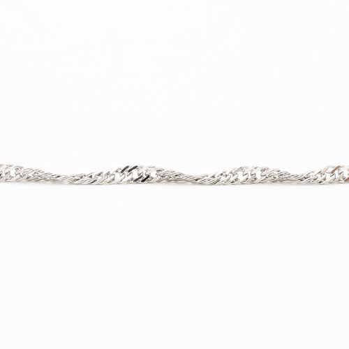 純プラチナ pt999 純pt ネックレス スクリューチェーン 50cm 3.4g　0952-NP13