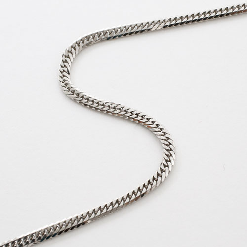 Pt850 プラチナ ネックレス 6面カット キヘイ チェーン 40cm 10ｇ 喜平　0953-FJ09