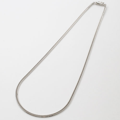 Pt850 プラチナ ネックレス 6面カット キヘイ チェーン 40cm 10ｇ 喜平　0953-FJ09