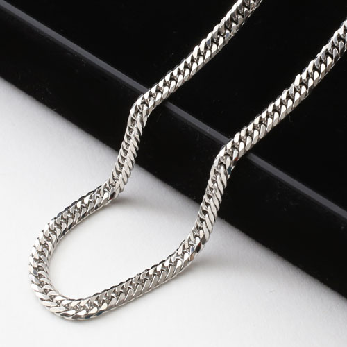 Pt850 プラチナ ネックレス 6面カット キヘイ チェーン 40cm 10ｇ 喜平　0953-FJ09