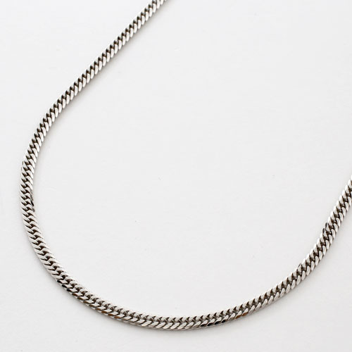 Pt850 プラチナ ネックレス 6面カット キヘイ チェーン 40cm 10ｇ 喜平　0953-FJ09