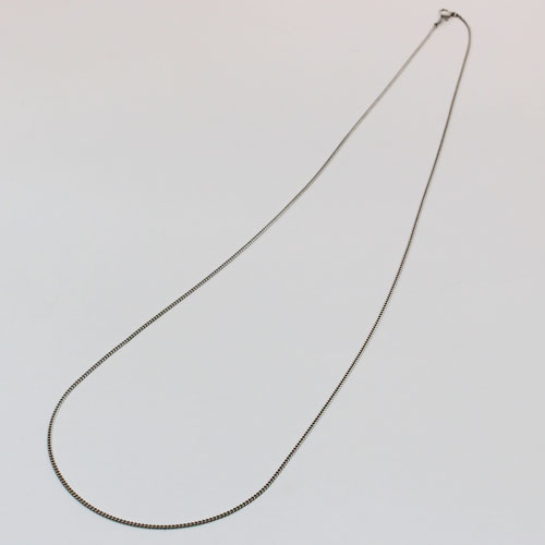 プラチナ850(Pt850)２面カットキヘイ ネックレス 喜平 チェーン 60cm 4.2g　0963-NP14