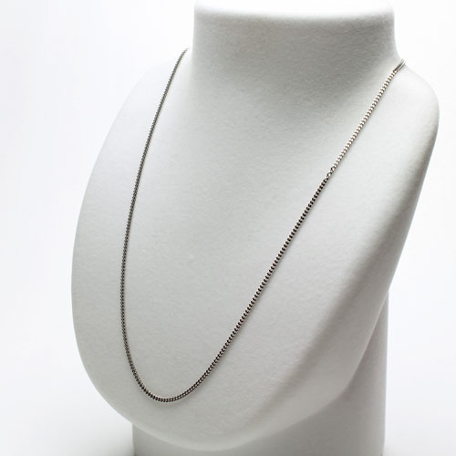 プラチナ850(Pt850)２面カットキヘイ ネックレス 喜平 チェーン 60cm 4.2g　0963-NP14