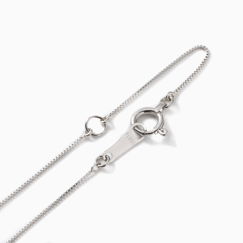 プラチナ ダイヤモンド ペンダント 0.4ct スクリュー チェーン 鑑別カード付　0974-PG09
