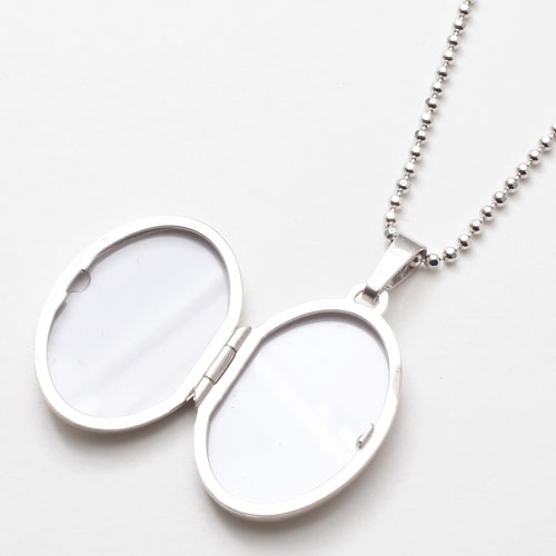 シルバー　ロケットペンダント　デザート　オーバル　MERZ  1008-PS09