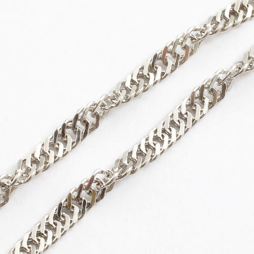 純プラチナ ブレスレット スクリュー チェーン 純Pt 18cm 4.2ｇ 純Pt刻印　1011-NG09