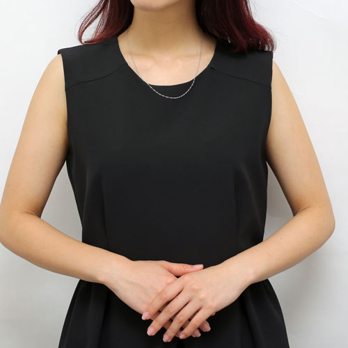 純プラチナ ネックレス スクリュー チェーン 50cm 2.3ｇ　1063-NP09　