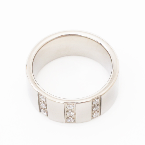 日本製 純チタン サードリング キュービックジルコニア  1182-RC09