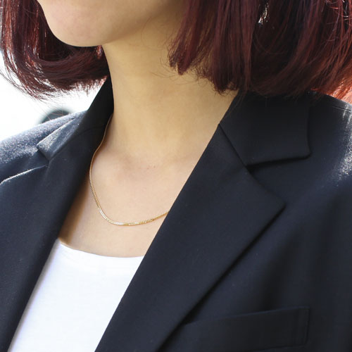 送料無料】【K18刻印入り】【日本製】18金(K18) ネックレス キヘイ  