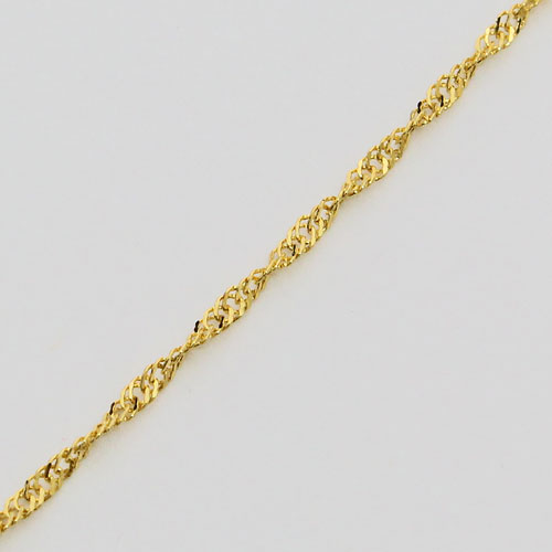 純金 ネックレス  スクリュー チェーン 45cm 1.5ｇ K24 造幣局検定 刻印入り　1210-NG09