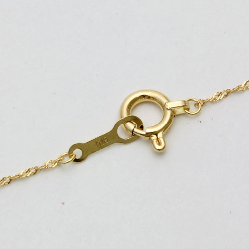 18金 ネックレス キュービックジルコニア 0.5ct ペンダント　1278-PG13