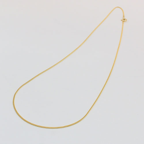 18金 ネックレス 2面カット 喜平 チェーン 50cm 3.8ｇ 造幣局検定 Ｋ18 刻印　1284-NG10