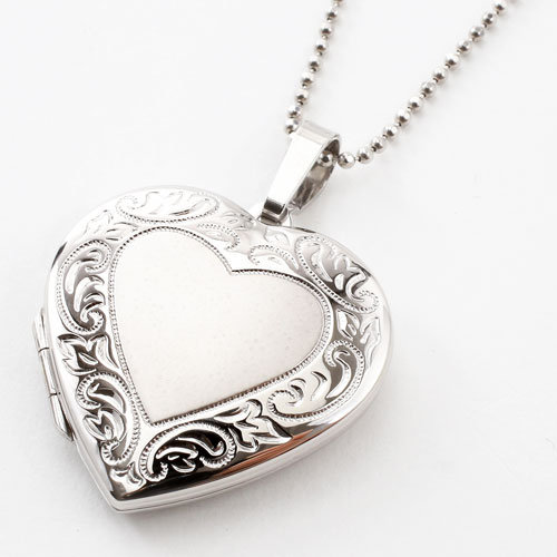 シルバー ロケットペンダント ハート MERZ　1323-LS10