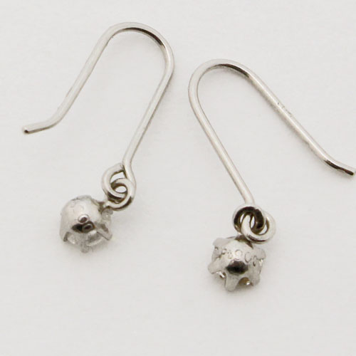 プラチナ ダイヤモンド ピアス （フック式）Pt900　1343-IG10