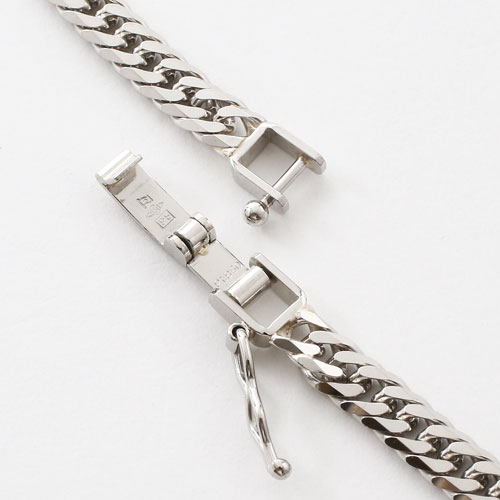Pt850 プラチナ ネックレス 6面カット キヘイ チェーン 50cm 30ｇ 喜平　1369-FJ10