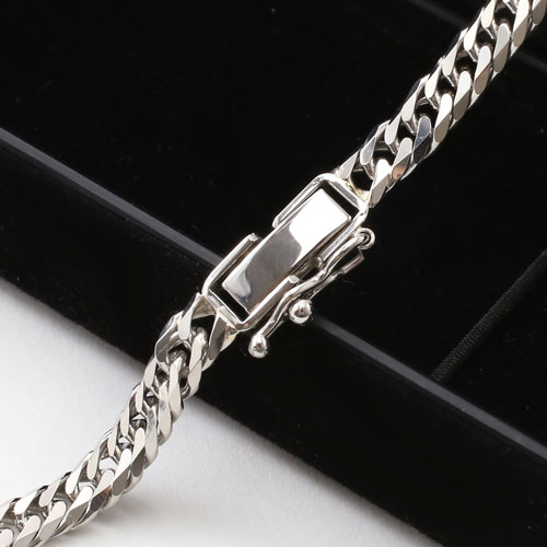 送料無料】【日本製】プラチナ(Pt850) ネックレス 6面カット キヘイ