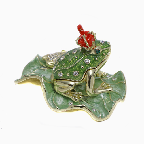 ビンテージ木製宝石箱 緑のガラス 送料無料】【ピーアース】宝石箱/ジュエリーボックス/ジュエリーケース