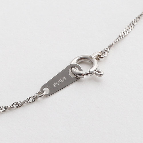 送料無料】【日本製】プラチナ/Pt850 ネックレス スクリュー チェーン  