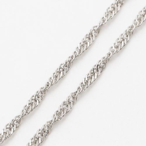 純pt 純プラチナ pt999 ネックレス スクリュー 50cm 3.8g 1446-NP10