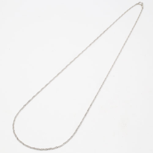 純pt 純プラチナ pt999 ネックレス スクリュー 50cm 3.8g 1446-NP10