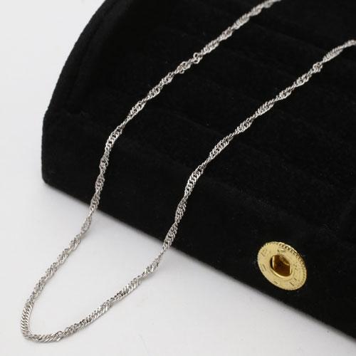 純pt 純プラチナ pt999 ネックレス スクリュー 50cm 3.8g 1446-NP10