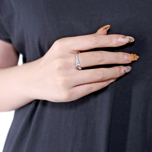 タイ製 プランダ社 シルバー925 キュービックジルコニア リング 1447-RS10