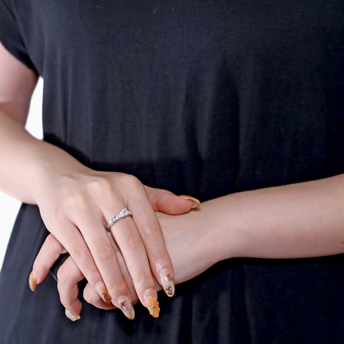 タイ製 プランダ社 シルバー925 キュービックジルコニア リング 1447-RS10