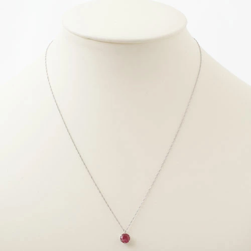 天然ルビー1カラット❣️ プラチナ1000／850 ネックレス プラチナ ネックレス ルビー 1ct ペンダント 鑑別書付
