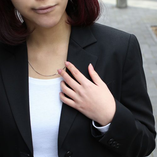 プラチナ850・キヘイネックレス 2面カット 喜平チェーン 50cm4.4g　1513-NP10