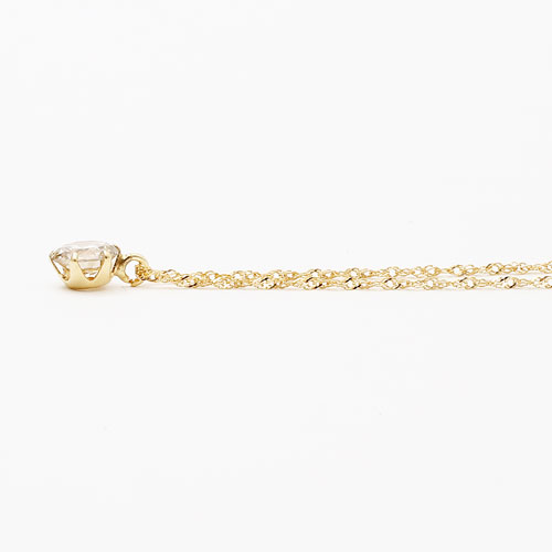 鑑別書付き ダイヤモンド　ペンダント ライトブラウン 0.25ct　1547-PG10