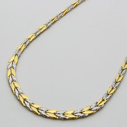 24金 純プラチナコンビネックレス 純金 純プラチナのコンビデザイン グラデーションネックレス