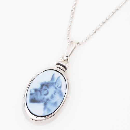 ドイツ製 MERZ シルバー925 カロート ペンダント テリア 1563-PS11