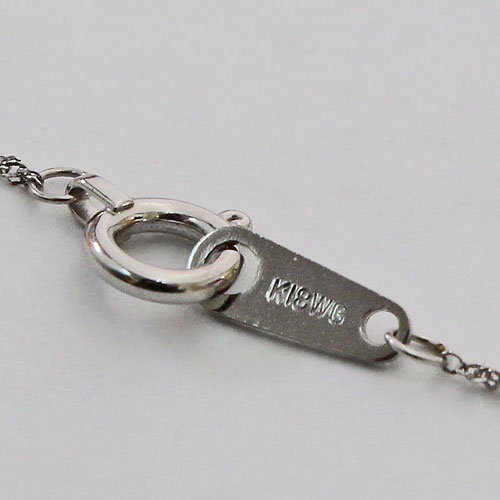 18金WG あこや真珠 ペンダント（8mm珠 高品質パール）ネックレス　1574-PG11