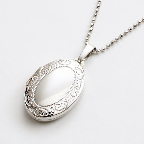 シルバー ロケットペンダント マジカルミラー MERZ　1589-LS11