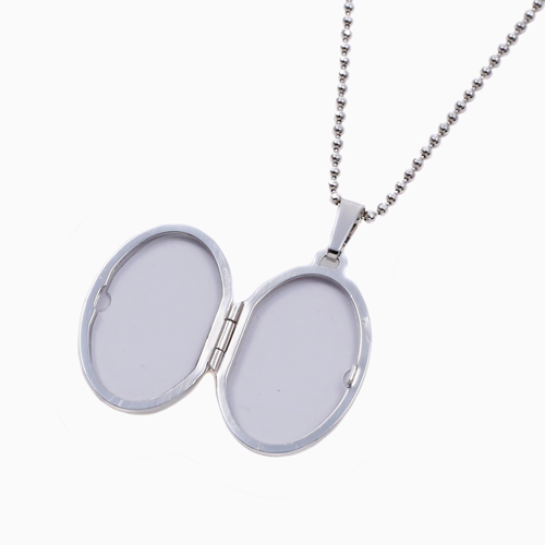 ドイツ製 MERZ オーバル ロケットペンダント 花柄 1590-LS11