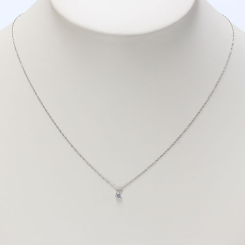 プラチナ ダイヤモンド 0.23ct ペンダント Pt850 チェーン 鑑別書付　1631-PG11