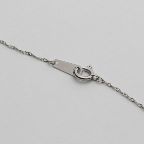 プラチナ ネックレス スクリュー チェーン 50cm 0.8ｇ　1632-NP11