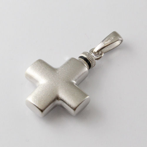 匿名配送/シルバー925/ペンダント/クロス/メディシンカプセル 3リリー 変形 クロスペンダント CROSS PENDANT ( シルバー925