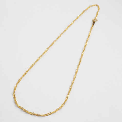 送料無料】【日本製】【男女兼用】純金/K24 ネックレス 50cm 6g