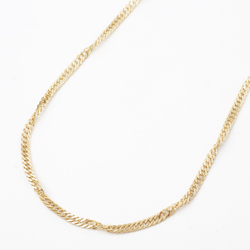 K18 男女兼用 造幣局 スクリューネックレス 4.16g 41.5㎝ A603  