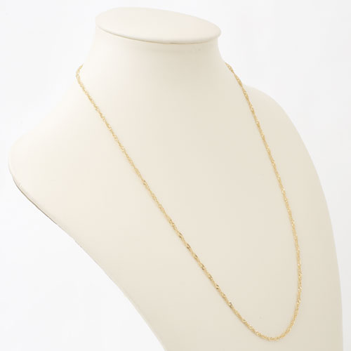 18金 ネックレス 60cm 7g スクリュー チェーン　1658-NG11