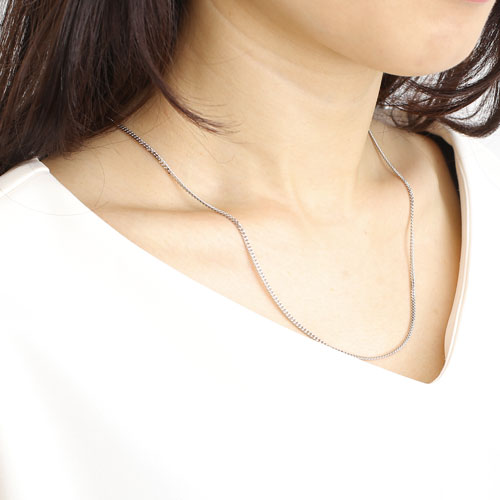Pt850 キヘイ ネックレス 50cm10g 2面カット　1659-NP11
