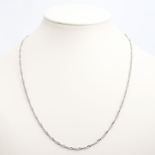 純pt 純プラチナ pt999 ネックレス スクリュー 50cm 11g 1663-NP11