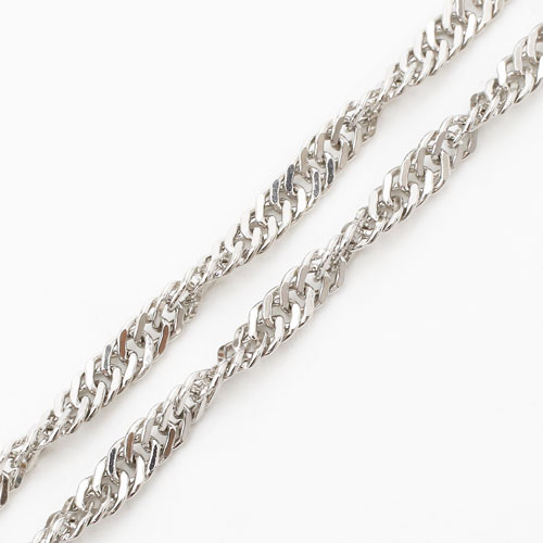 純pt 純プラチナ pt999 ネックレス スクリュー 50cm 11g 1663-NP11