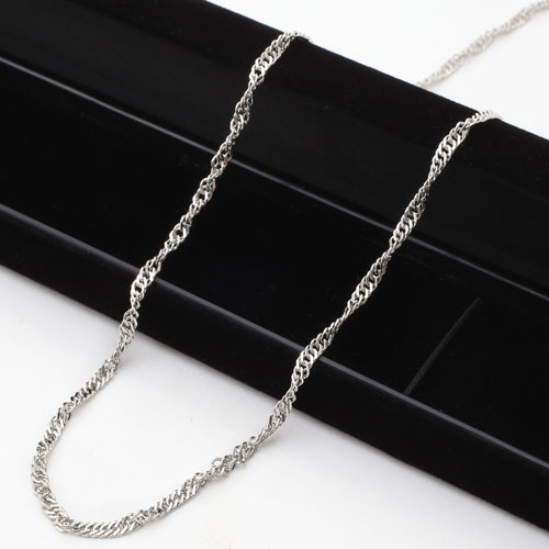 純pt 純プラチナ pt999 ネックレス スクリュー 50cm 11g 1663-NP11