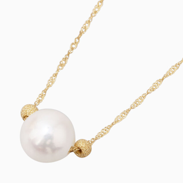 送料無料】【日本製】18金/K18 ネックレス スターダスト ミラーボール